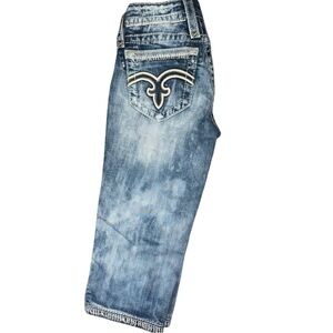 LIKE NEW ROCK REVIVAL BERMUDA SHORTS